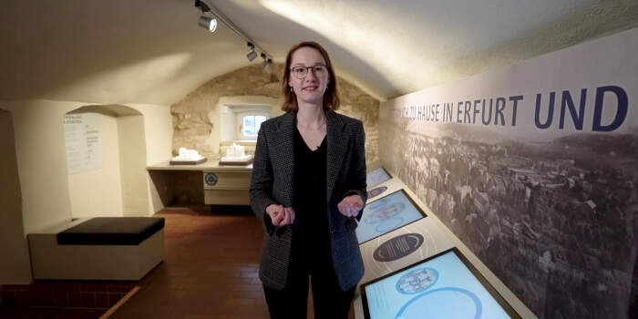 : Einblicke in die Dauerausstellung in der Kleinen Synagoge